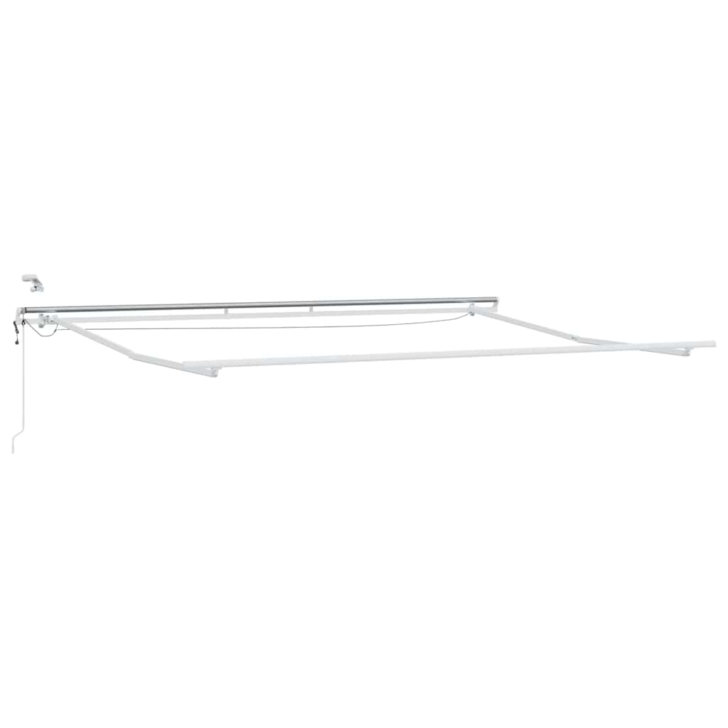 Einziehbare Markise Anthrazit 350 x 250 cm Stoff, Metall