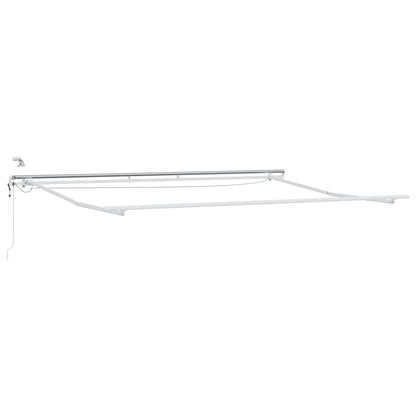 Einziehbare Markise Anthrazit 350 x 250 cm Stoff, Metall