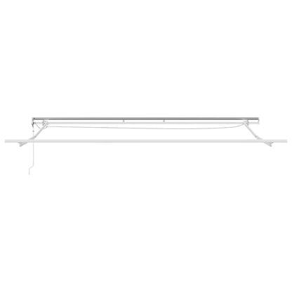 Einziehbare Markise Anthrazit 350 x 250 cm Stoff, Metall