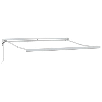 Einziehbare Markise Schwarz 350 x 250 cm Stoff, Metall