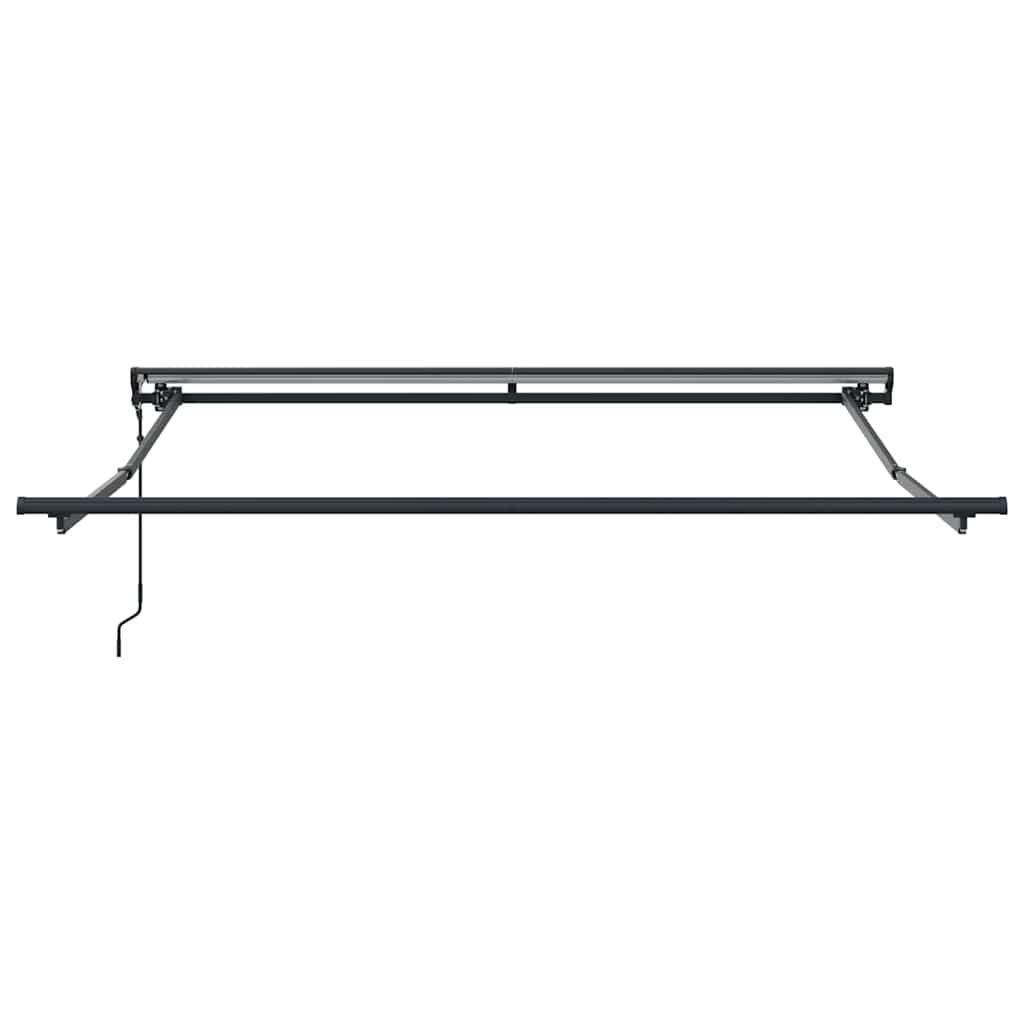 Einziehbare Markise Schwarz 350x250 cm Stoff