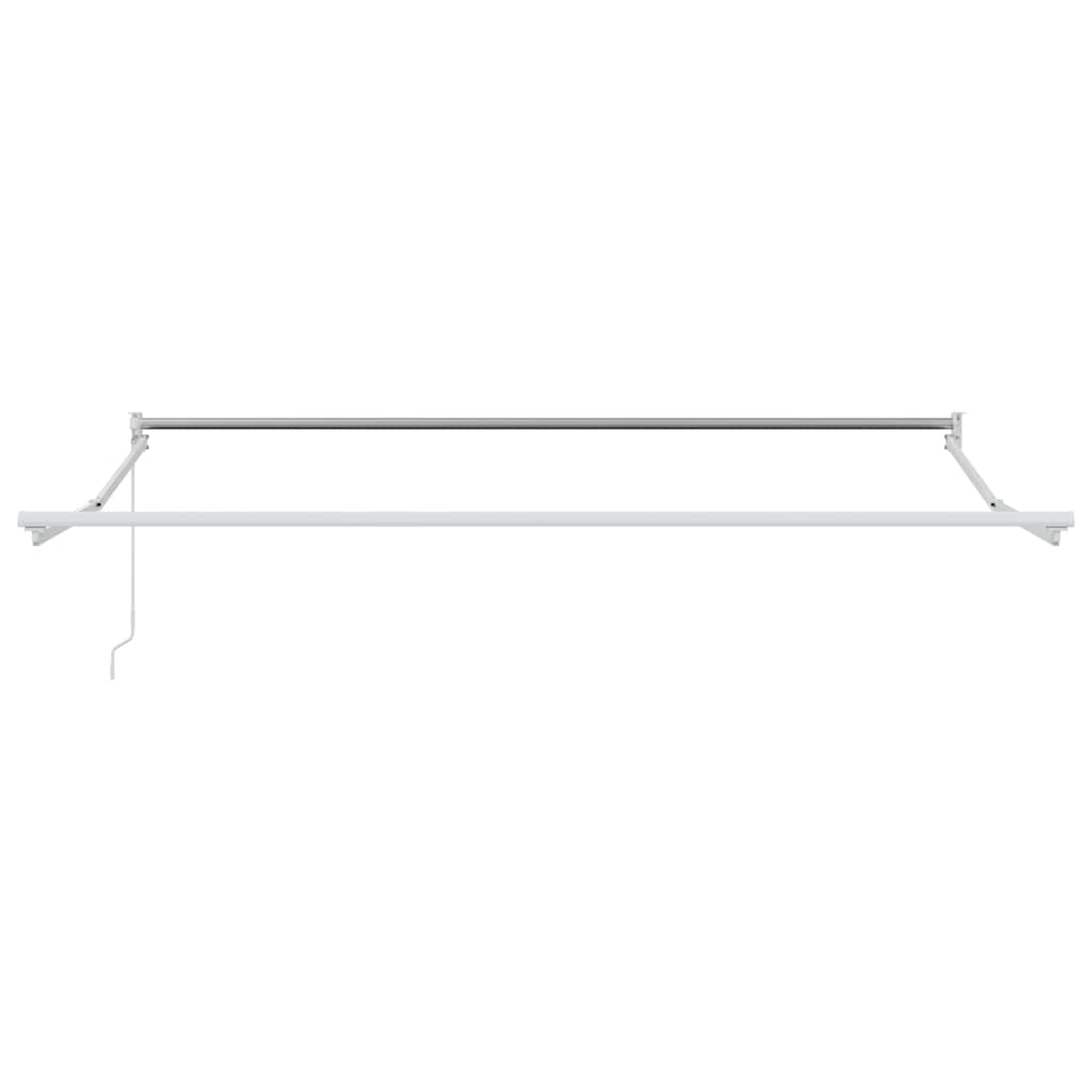 Einziehbare Markise Weiß 350 x 250 cm Stoff