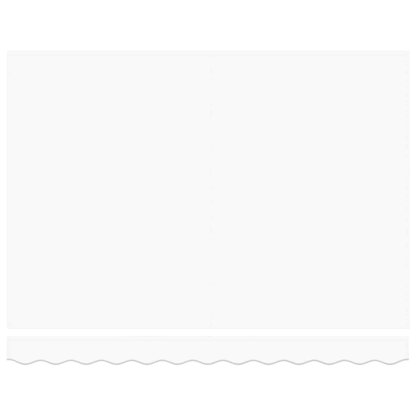 Einziehbare Markise Weiß 350 x 250 cm Stoff, Metall