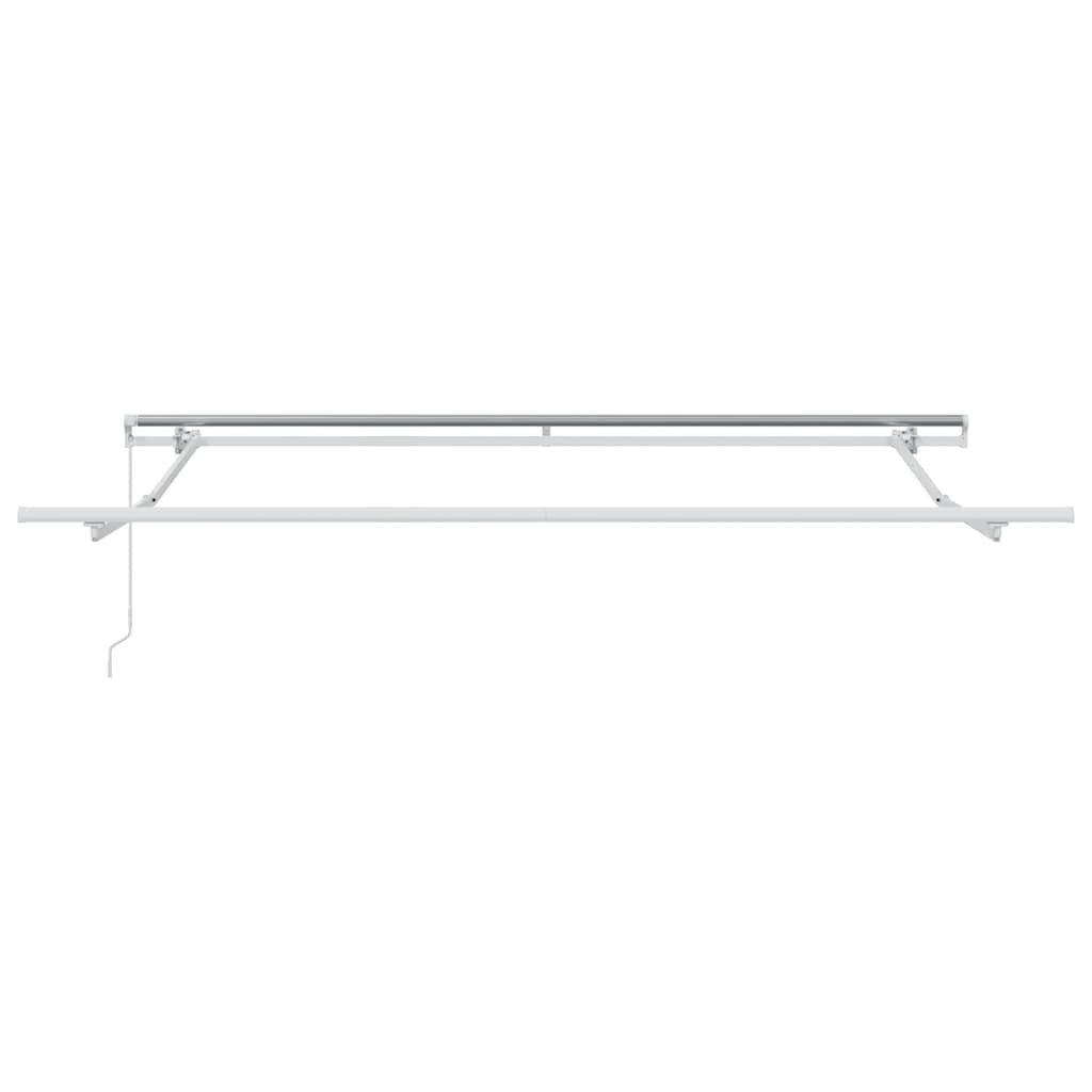 Einziehbare Markise Hellgrau 350 x 250 cm Stoff
