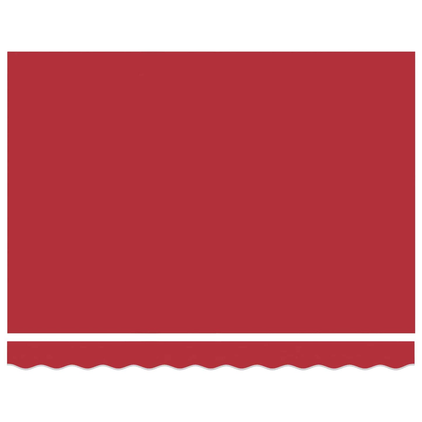 Einziehbare Markise Rot 350 x 250 cm Stoff, Metall