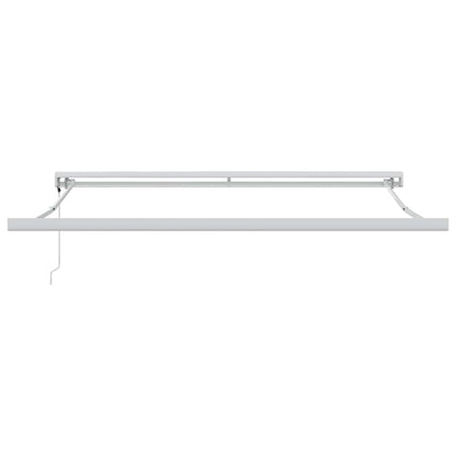 Einziehbare Markise Grün und Gelb 350 x 250 cm Stoff, Metall
