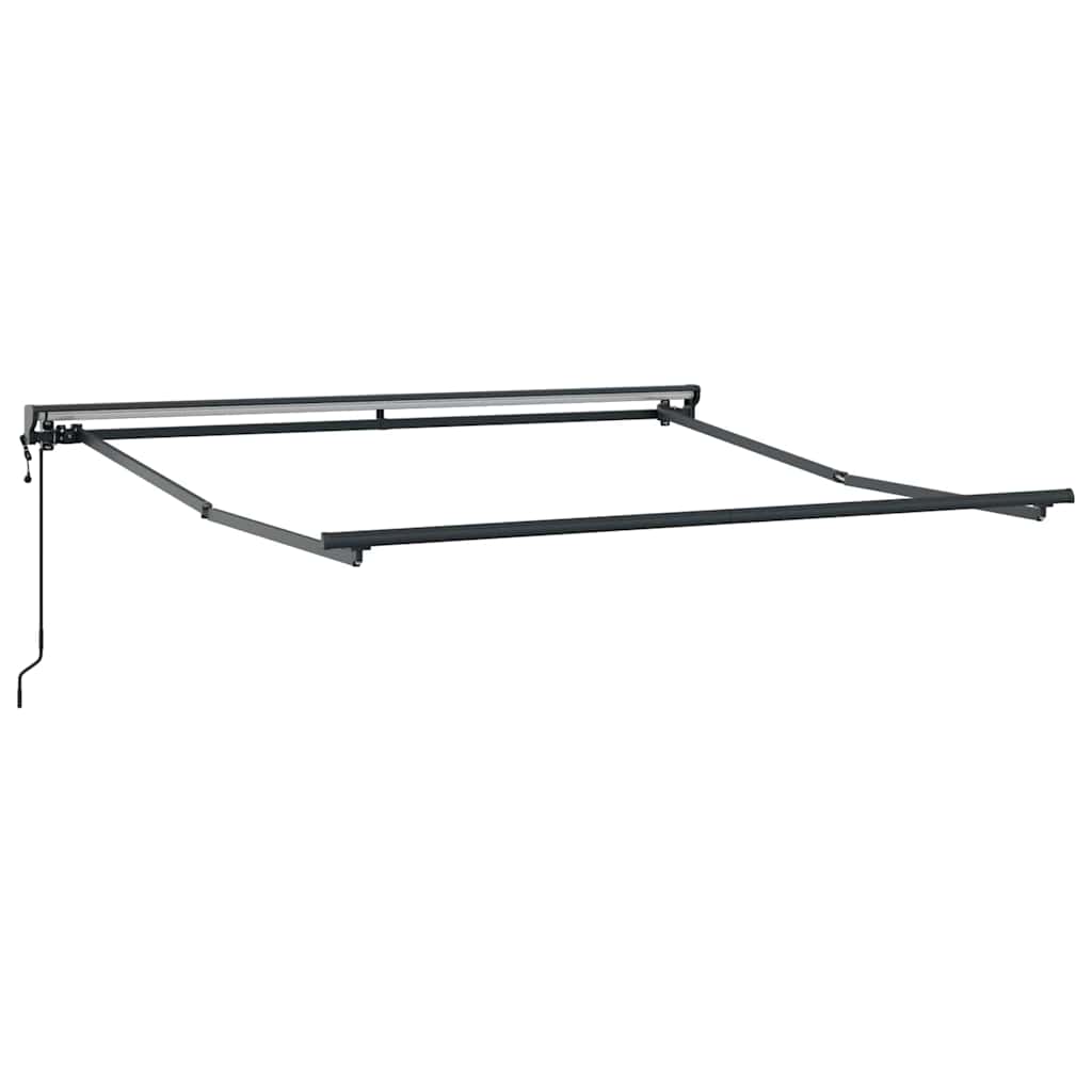 Einziehbare Markise Grün und Gelb 350x250 cm Stoff