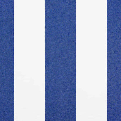 Einziehbare Markise Blau und weiß 400 × 300 cm Stoff, Metall