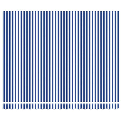 Einziehbare Markise Blau und Weiß 400x300 cm Stoff