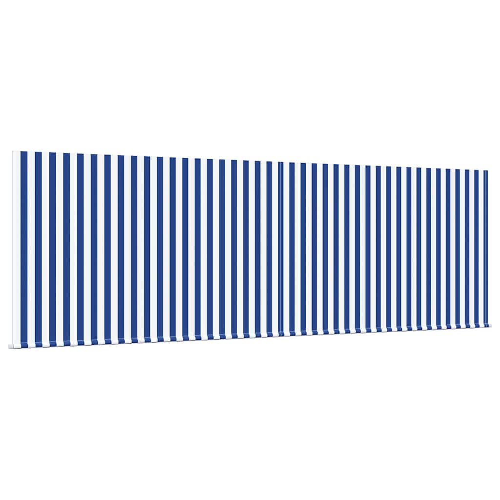 Einziehbare Markise Blau und Anthrazit 400 × 300 cm