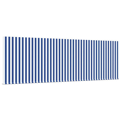 Einziehbare Markise Blau und Anthrazit 400 × 300 cm