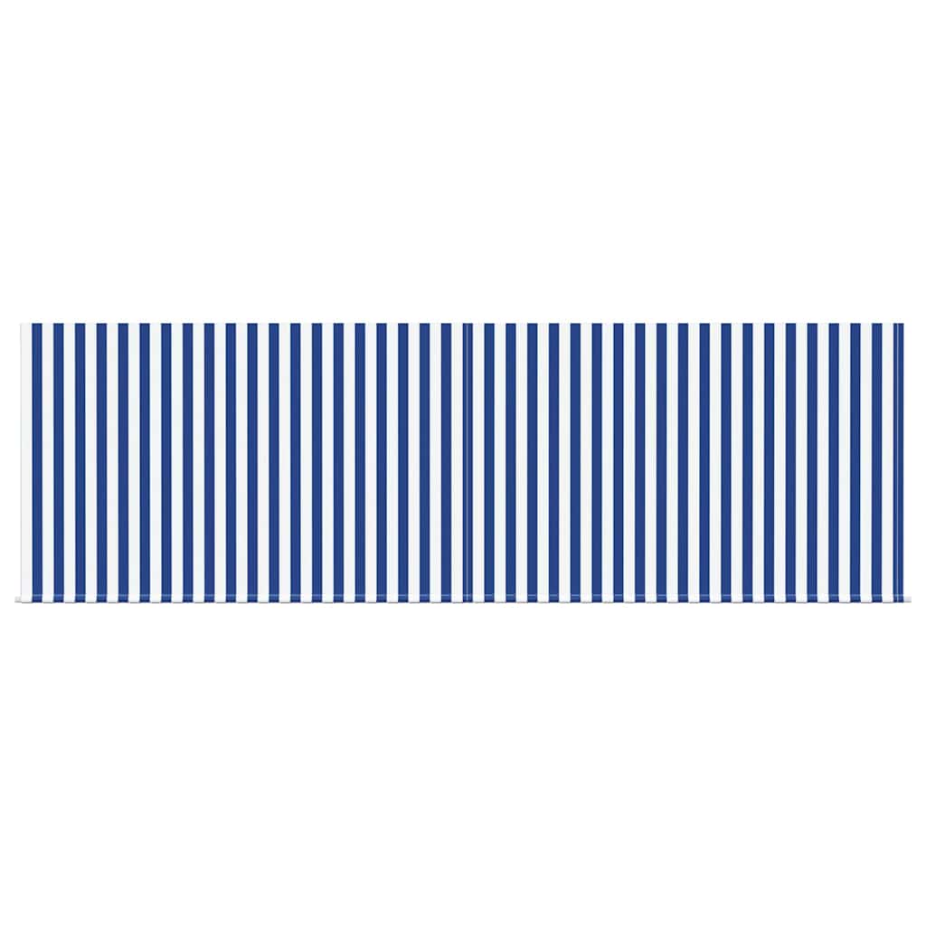 Einziehbare Markise Blau und Anthrazit 400 × 300 cm