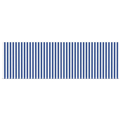 Einziehbare Markise Blau und Anthrazit 400 × 300 cm