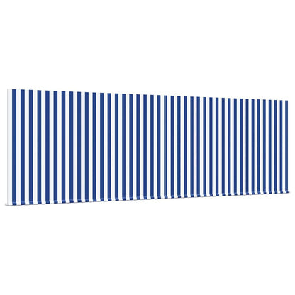 Einziehbare Markise Blau und Anthrazit 400 × 300 cm