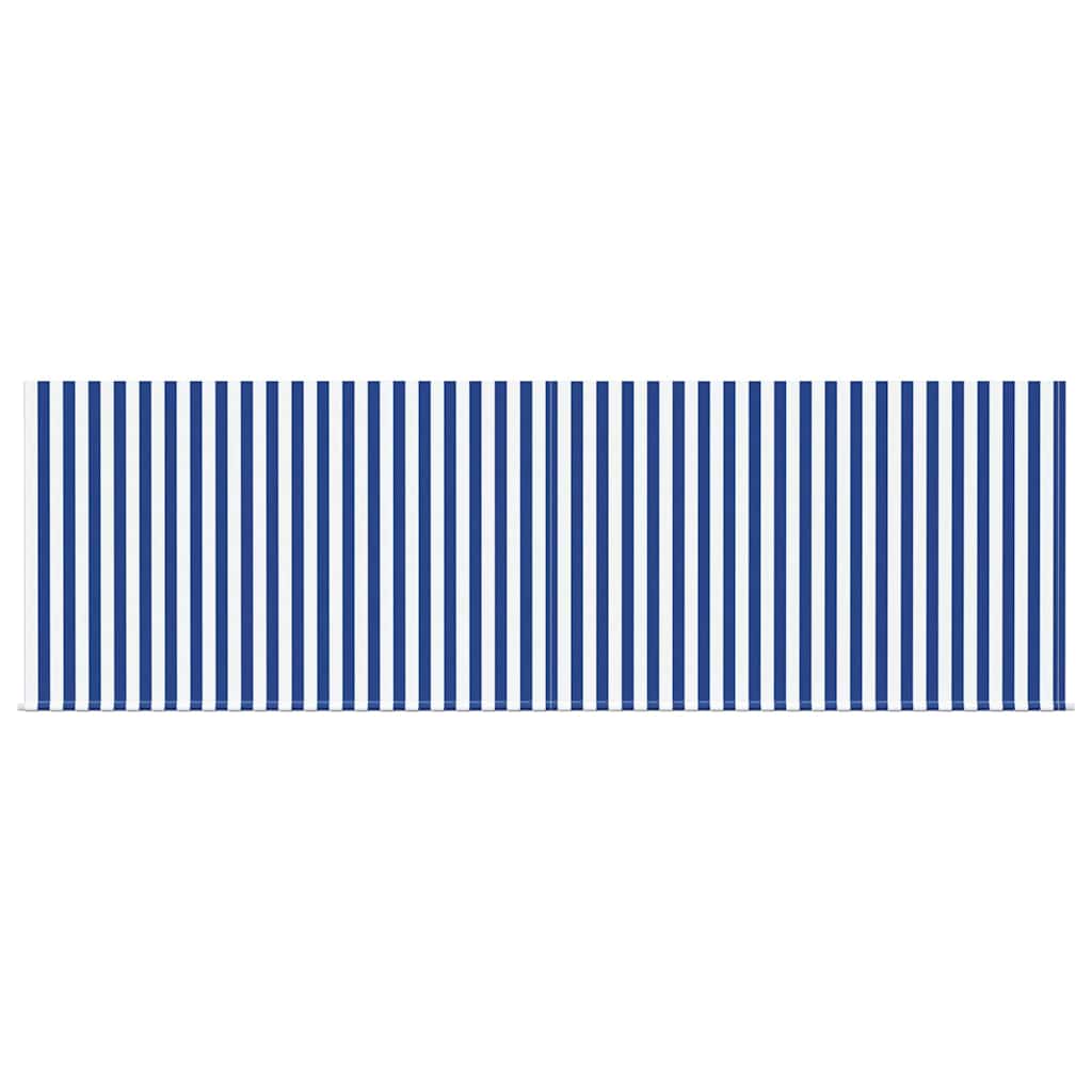 Einziehbare Markise Blau und Anthrazit 400 × 300 cm
