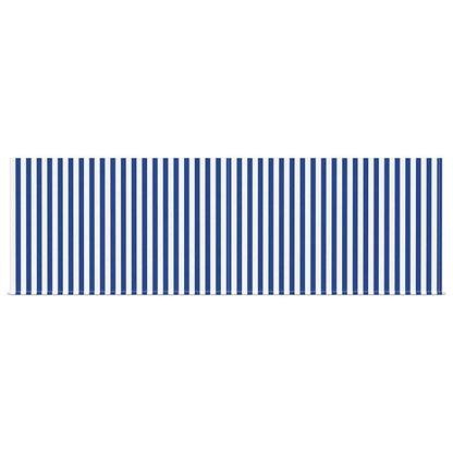 Einziehbare Markise Blau und Anthrazit 400 × 300 cm