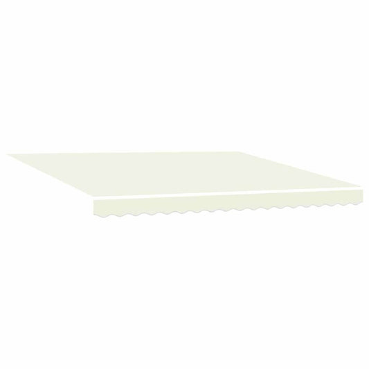 Einziehbare Markise Creme 400 × 300 cm Stoff, Metall