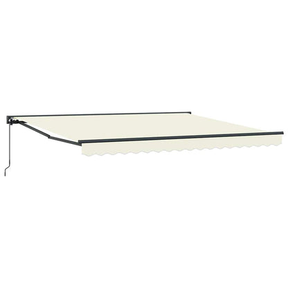 Einziehbare Markise Creme 400x300 cm Stoff
