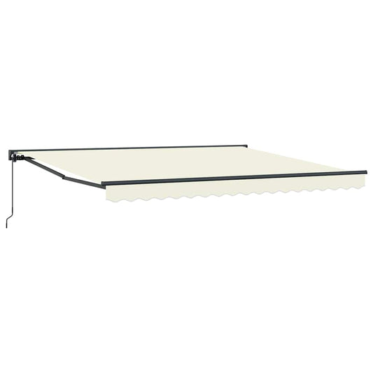 Einziehbare Markise Creme 400x300 cm Stoff