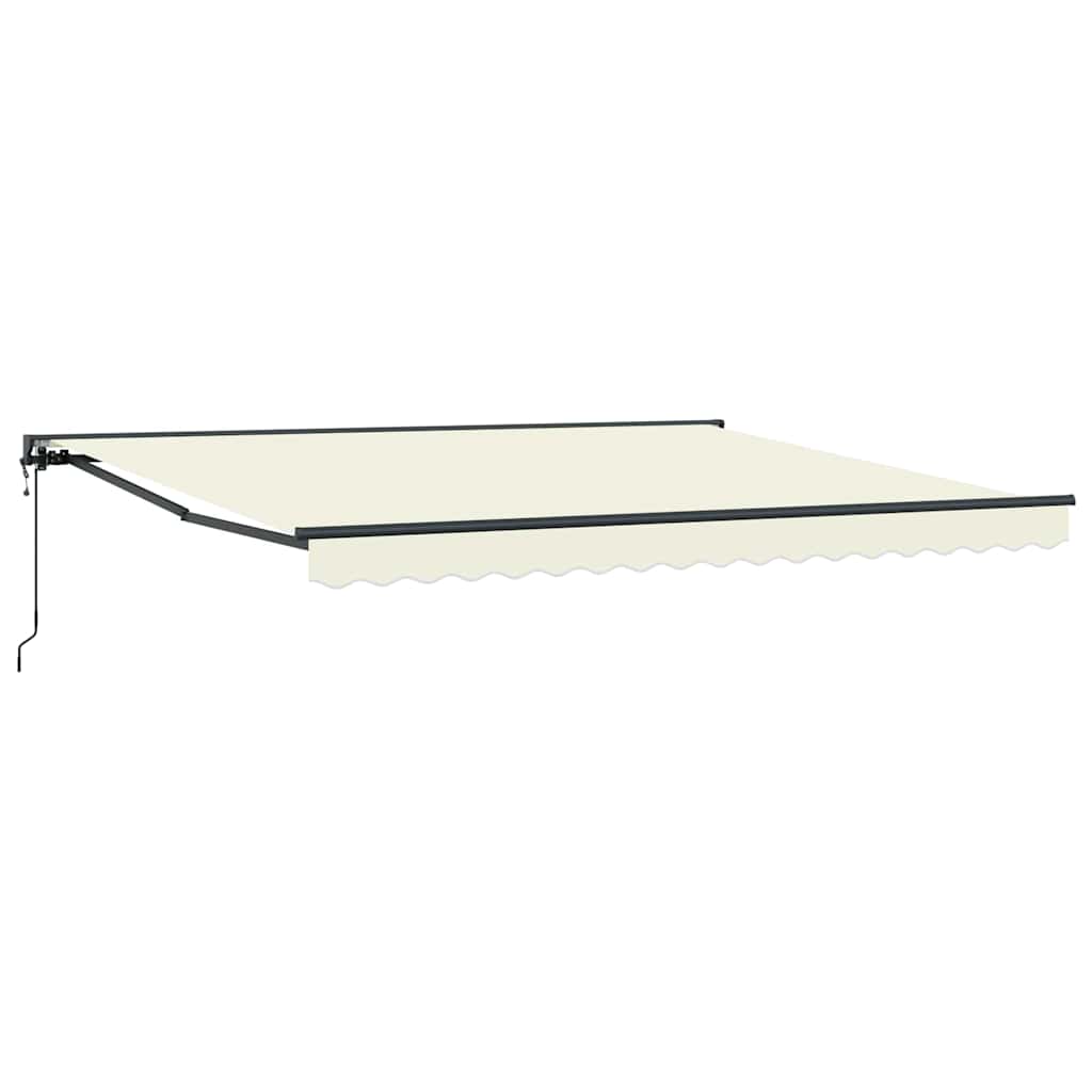 Einziehbare Markise Creme 400x300 cm Stoff