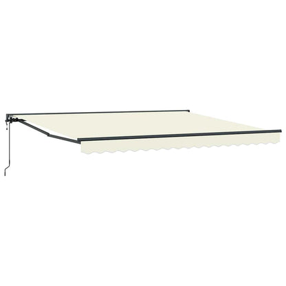 Einziehbare Markise Creme 400x300 cm Stoff