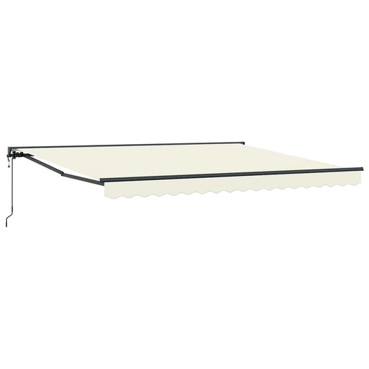 Einziehbare Markise Creme 400x300 cm Stoff