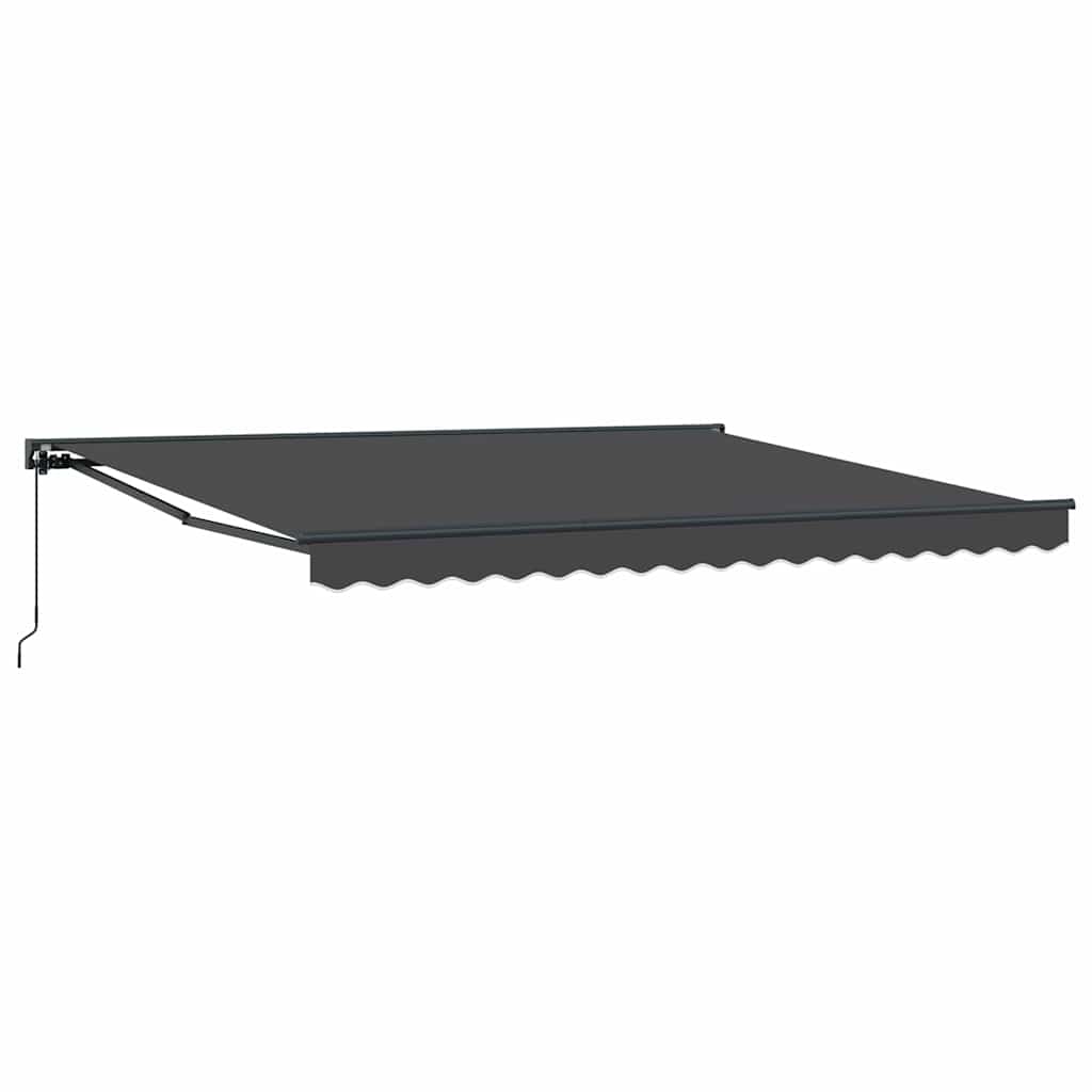 Einziehbare Markise Anthrazit 400x300 cm Stoff