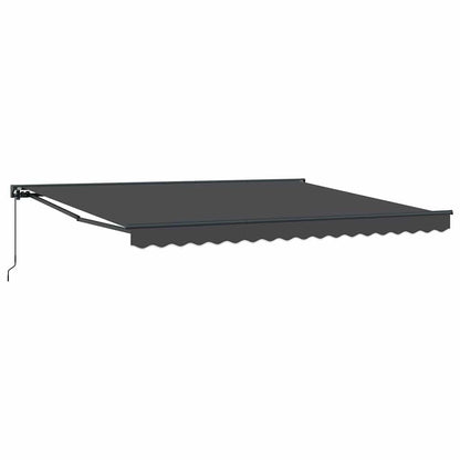 Einziehbare Markise Anthrazit 400x300 cm Stoff