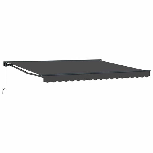 Einziehbare Markise Anthrazit 400x300 cm Stoff