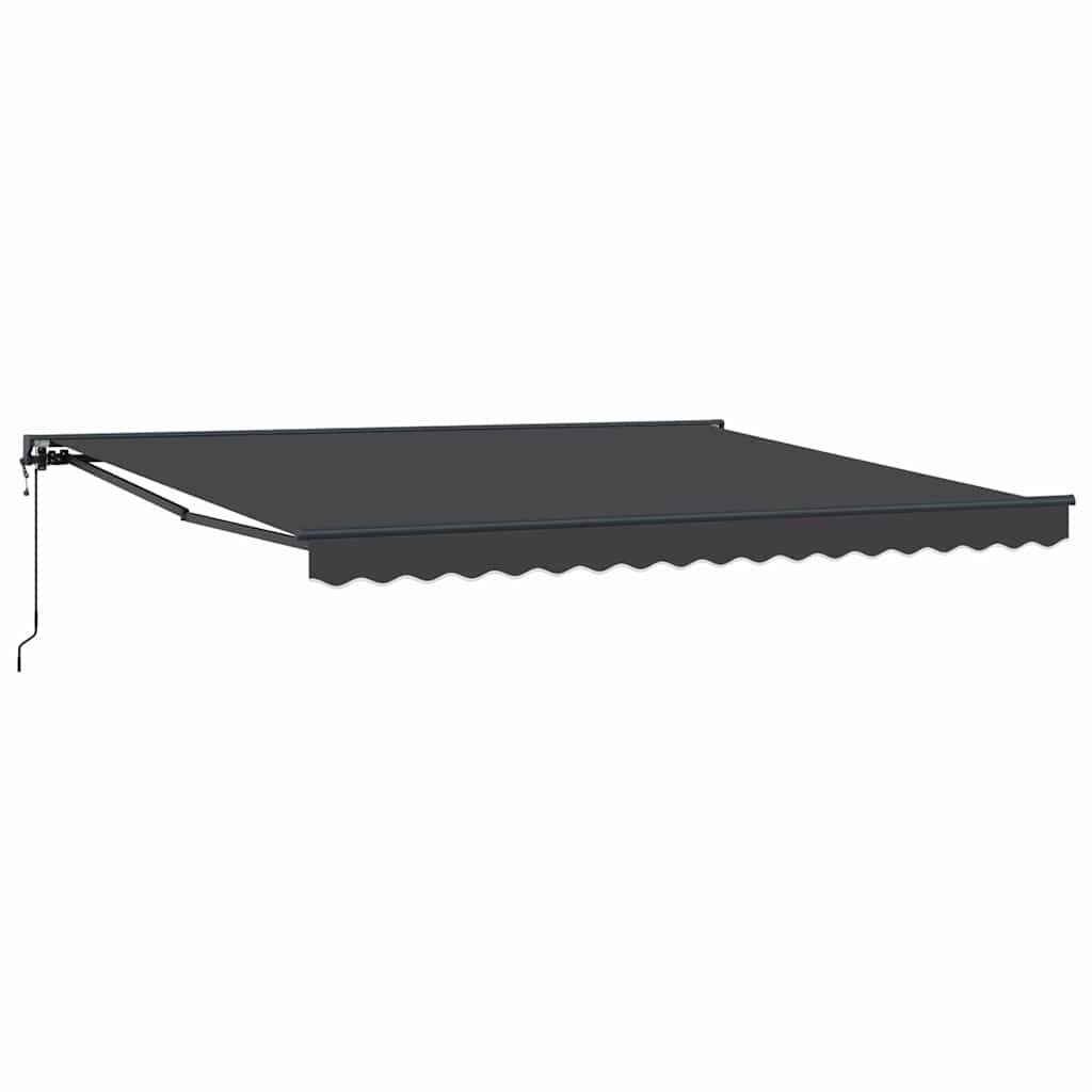 Einziehbare Markise Anthrazit 400x300 cm Stoff