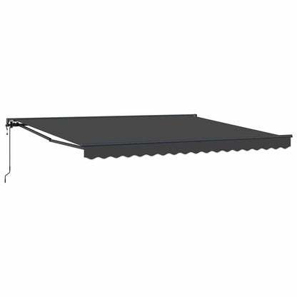 Einziehbare Markise Anthrazit 400x300 cm Stoff