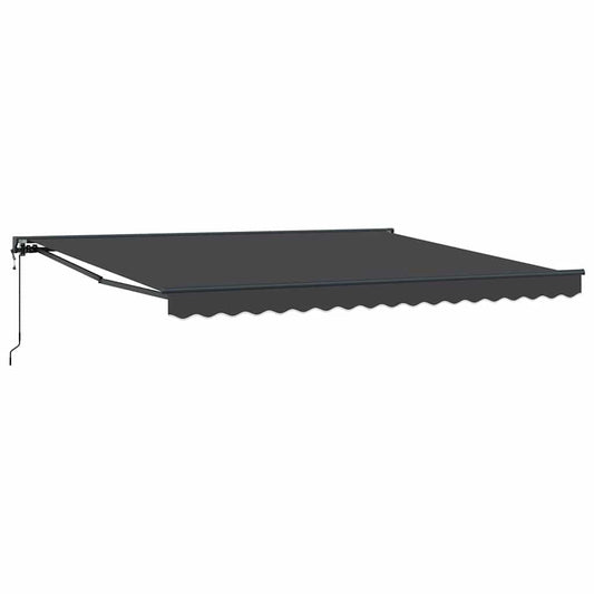 Einziehbare Markise Anthrazit 400x300 cm Stoff