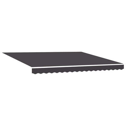 Einziehbare Markise Anthrazit 400x300 cm Stoff