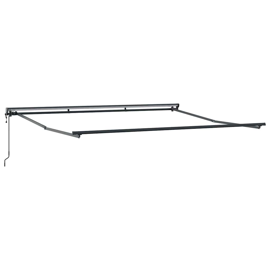 Einziehbare Markise Anthrazit 400x300 cm Stoff