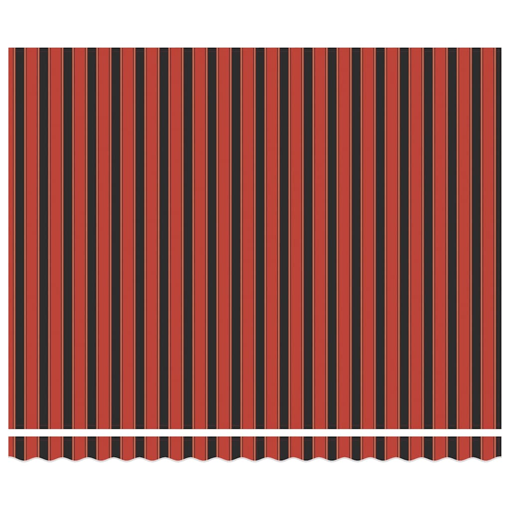 Einziehbare Markise Orange und Braun 400 × 300 cm Polyester