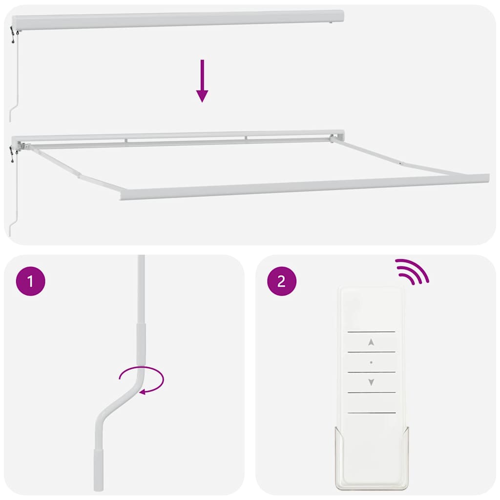 Einziehbare Markise Orange, Braun 400 × 300 cm Stoff, Metall