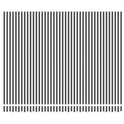 Einziehbare Markise Anthrazit und Weiß 400x300 cm Stoff