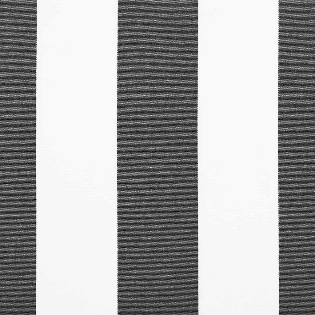 Einziehbare Markise Anthrazit und Weiß 400x300 cm Stoff