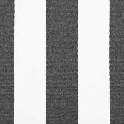 Einziehbare Markise Anthrazit und Weiß 400x300 cm Stoff
