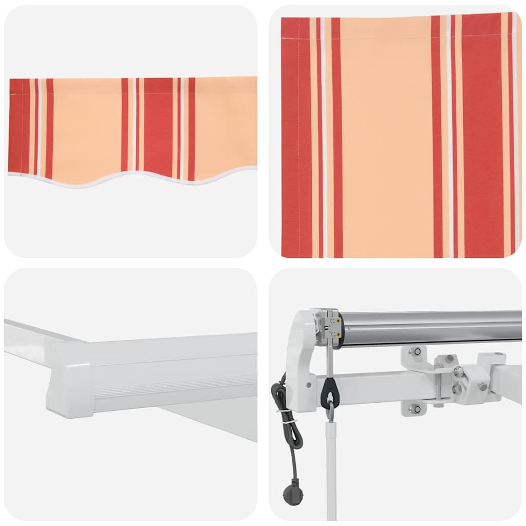 Einziehbare Markise 400 × 300 cm Gelb und Orange