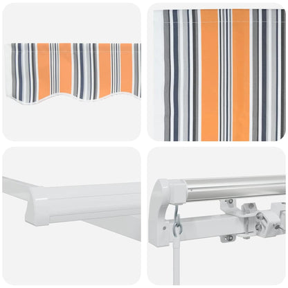 Einziehbare Markise Mehrfarbig 400 × 300 cm Polyester