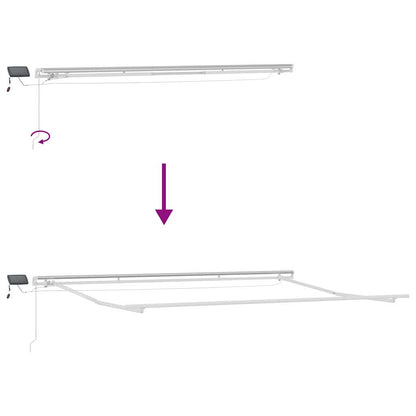 Einziehbare Markise with 400 × 300 cm Mehrfarbig