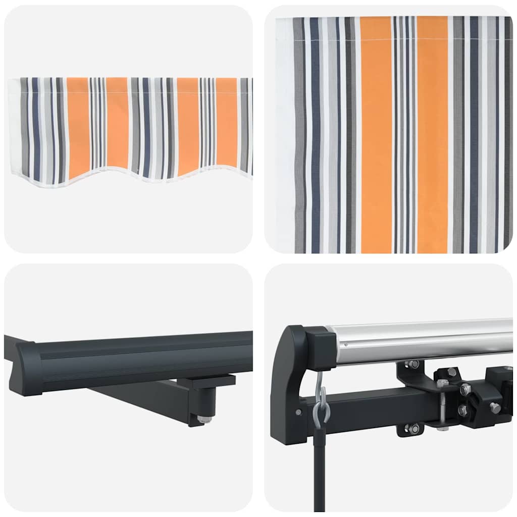 Einziehbare Markise Mehrfarbig 400 × 300 cm Stoff