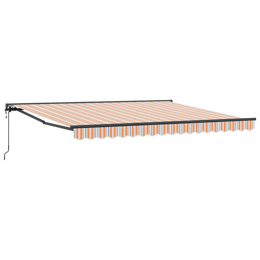 Einziehbare Markise Bunt gestreift 400x300 cm Stoff