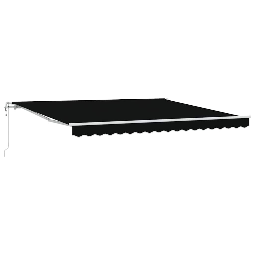 Einziehbare Markise 400 × 300 cm Schwarz
