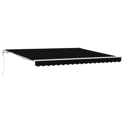 Einziehbare Markise 400 × 300 cm Schwarz