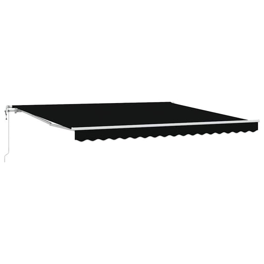Einziehbare Markise 400 × 300 cm Schwarz