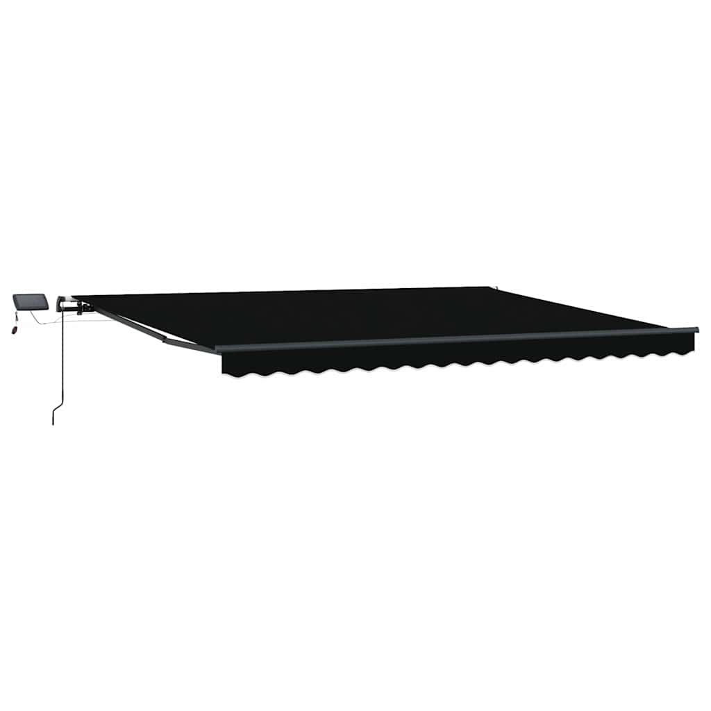 Einziehbare Markise Schwarz 400 × 300 cm Stoff