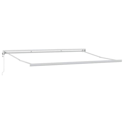 Einziehbare Markise Schwarz 400 × 300 cm Stoff, Metall