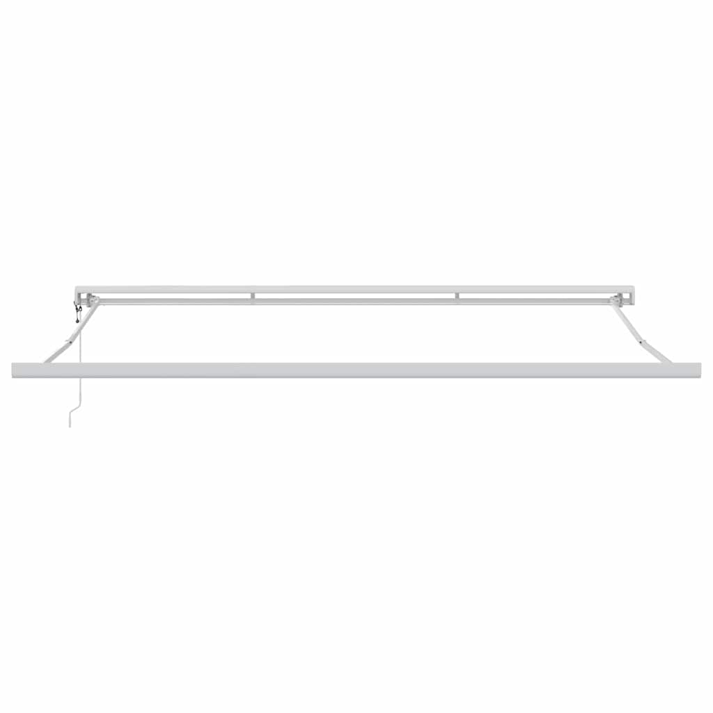 Einziehbare Markise Schwarz 400 × 300 cm Stoff, Metall
